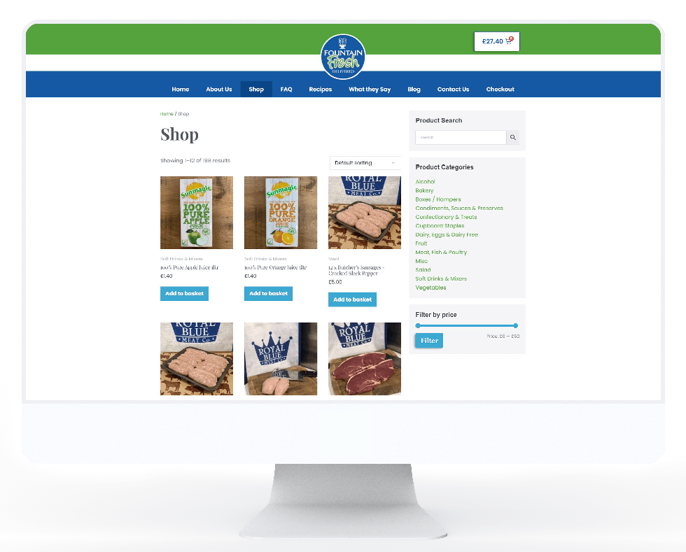 Fountain Fresh Delivery e-commerce product page